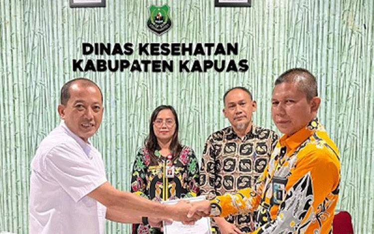 Dinkes Kapuas Teken Kontrak Pembangunan Kantor Baru