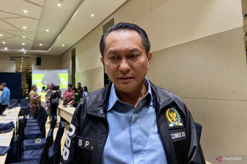 Ketua Komisi XII DPR RI Bambang Patijaya saat melakukan Kunker Spesifik di Batam terkait Hulu dan Migas bersama pemangku kepentingan, di Batam, Kepri, Jumat (21/3/2025). ANTARA/Amandine Nadja