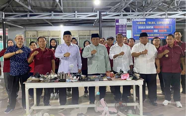 Sidak Rutan Palangka Raya, Puluhan HP dan Barang Terlarang Disita