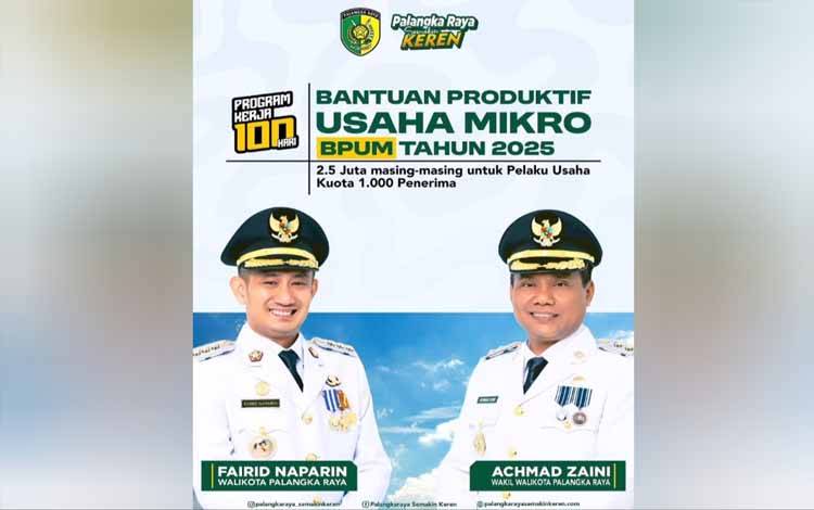 Pemko Palangka Raya Buka Pendaftaran Bantuan Produktif UMKM Rp 2,5 Juta untuk 1.000 Pelaku Usaha
