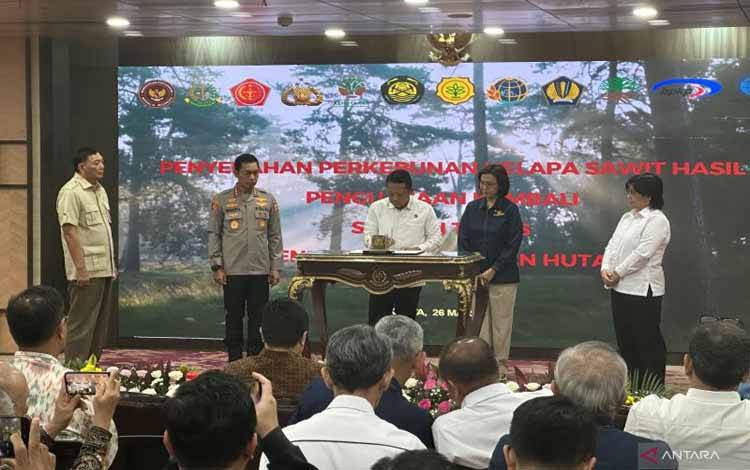 Satgas PKH Serahkan Pengelolaan 216 Ribu Hektare Kawasan Hutan ke BUMN