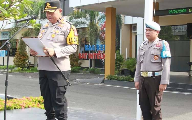 Kapolresta Palangka Raya Tekankan Disiplin Personel Layani Arus Mudik Lebaran