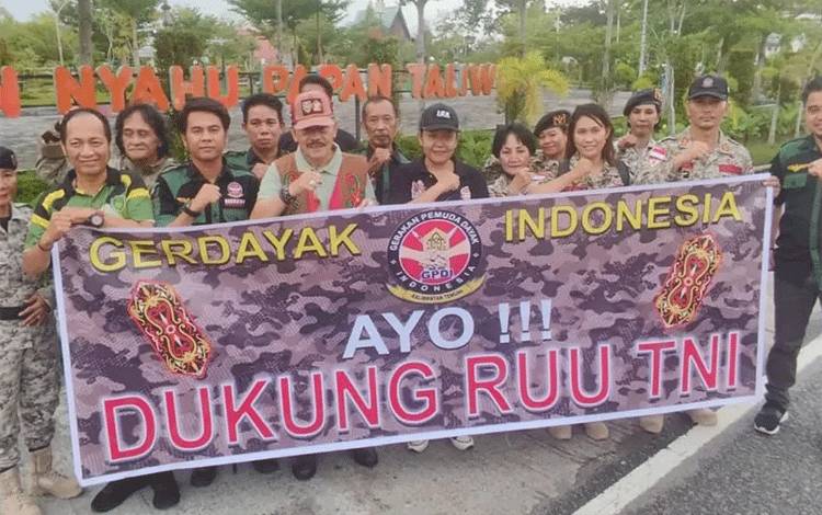 Gerdayak Indonesia Kalteng Dukung Pengesahan RUU TNI Baru, Ajak Masyarakat Memahami Substansi UU