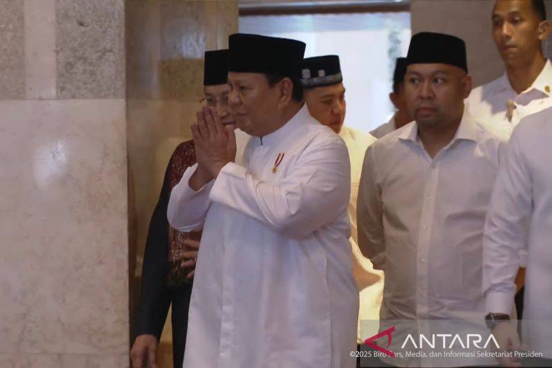 Presiden dan Wapres Shalat Idulfitri bersama di Masjid Istiqlal