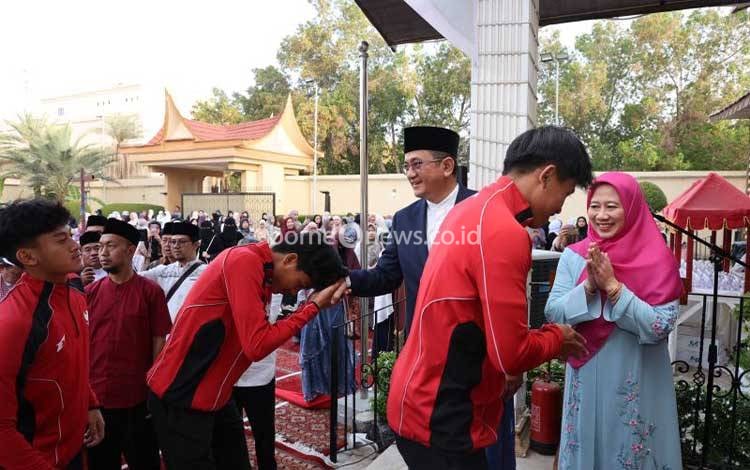 KJRI Jeddah Sambut Idul Fitri Bersama Timnas U-17 RI Jelang Piala Asia