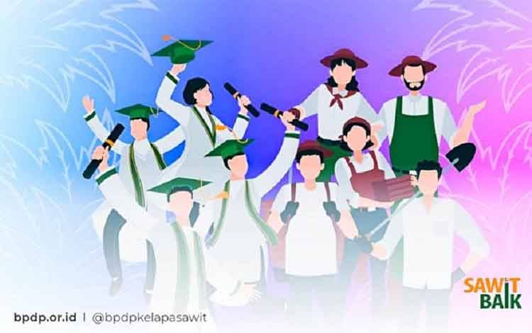 Ilustrasi program beasiswa sawit. Dokumentasi BPDP. (FOTO: Istimewa)
