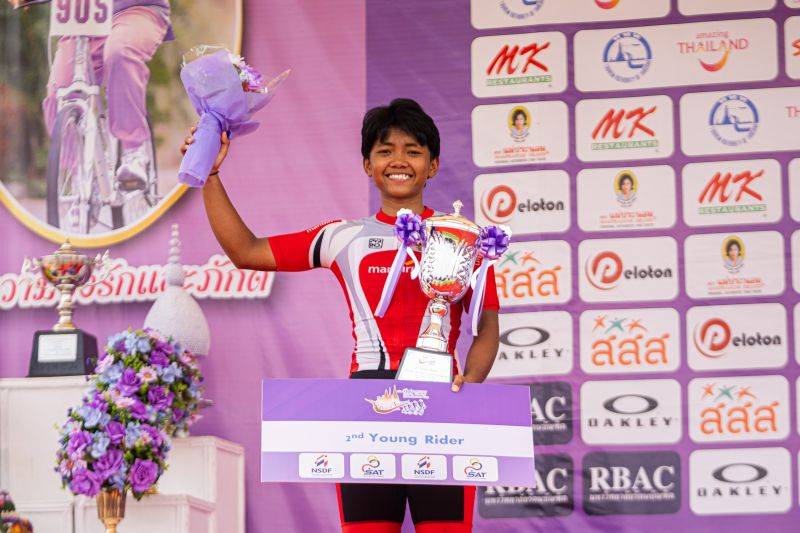 Andini Putri Peringkat Kedua Best Young Rider di Tour of Thailand 2025