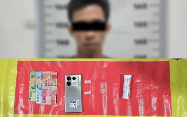 Satresnarkoba Polres Kapuas Amankan Pria Budak Sabu di Pulau Petak