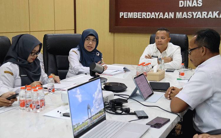 Dinas PMD dan DiskopUKM Kalteng Rapat Koordinasi Pembentukan Kopdes Merah Putih