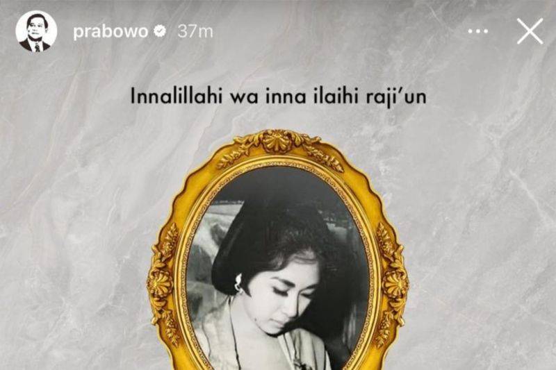 Presiden Kenang Titiek Puspa Musisi Berkontribusi Besar Bagi Negara