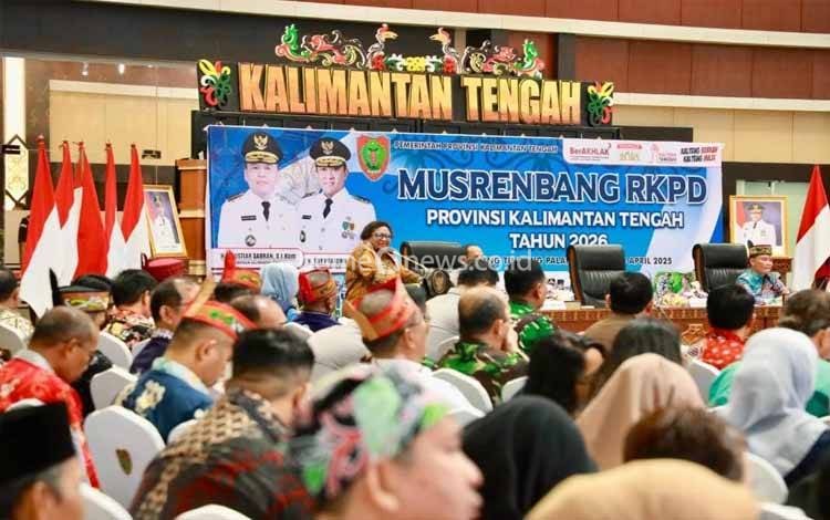 Wakil Menteri Dalam Negeri Ribka Haluk saat Musrenbang RKPD Provinsi Kalimantan Tengah Tahun 2026. (FOTO:PUSPENKEMENDAGRI)