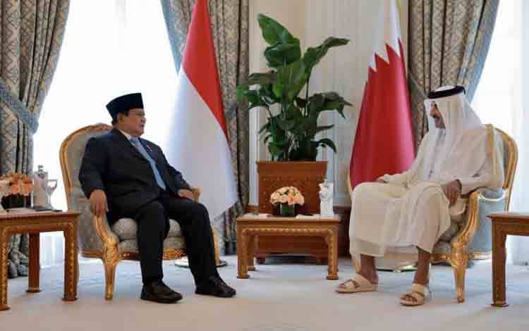 Prabowo-Emir Qatar Bahas Kerja Sama Strategis di Doha