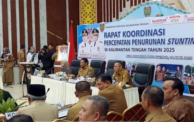 Wakil Ketua I DPRD Kalteng Ikuti Rakor Percepatan Penanganan Stunting