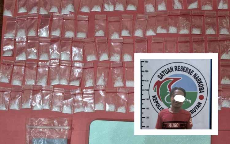 Polres Seruyan Amankan Pengedar Sabu di Kartika Bhakti, 93 Paket Diamankan