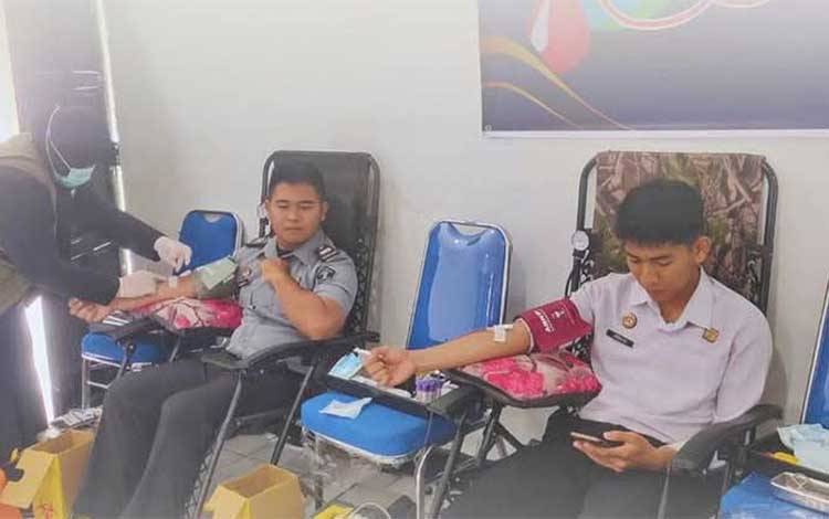 Rutan Kapuas Gelar Donor Darah Peringati HBP ke-61