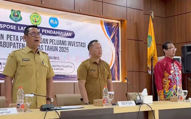 DPMPTSP Kapuas Ekspos Laporan Pendahuluan Penyusunan Peta Potensi Investasi