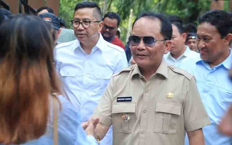 Masyarakat Antusias Sambut Kunjungan Gubernur Kalteng di Hutan Kota Nyaru Menteng