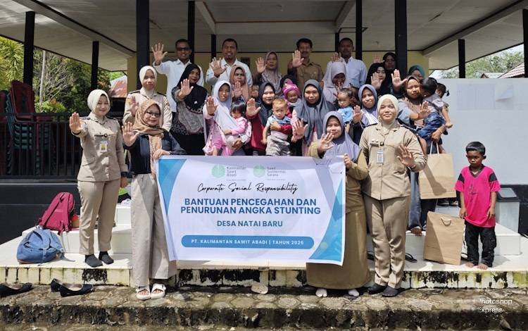 CSR PT KSA Kembali Salurkan Bantuan Tahap Tiga untuk Cegah Stunting di Desa Natai Baru