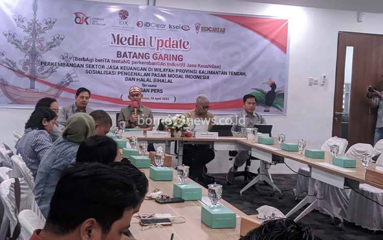 OJK Kalteng Gelar Media Update Batang Garing Sekaligus Sosialisasi Pasar Modal dan Halal Bihalal
