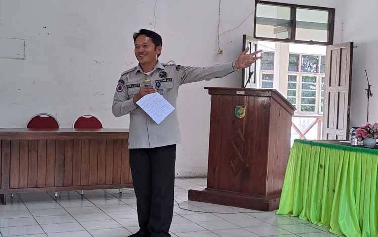 Kepala Bidang Kedaruratan dan Logistik, BPBD Kalteng, Alpius Patanan. (FOTO:PRIBADI)