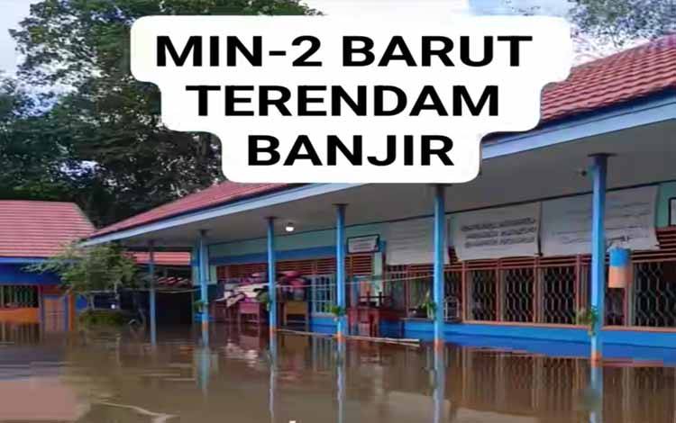 60 Sekolah di Barito Utara Terendam Banjir dan Ribuan Siswa Terdampak