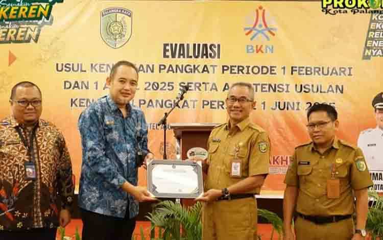 Sukses CASN 2024, Pemko Palangka Raya Terima Penghargaan dari BKN