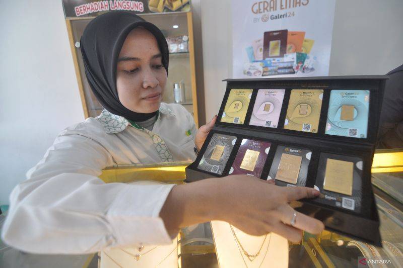 Harga Emas di Pegadaian Kompak Turun pada 24 April