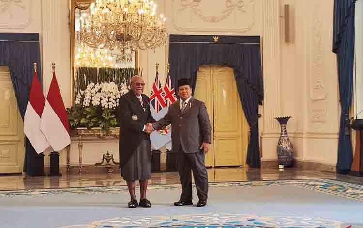 Presiden Prabowo Terima Kunjungan Resmi PM Fiji di Istana Merdeka
