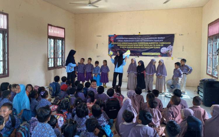 Sosialisasi Gemarikan Upaya DPKP Kobar Tingkatkan Minat Konsumsi Ikan Bagi Anak Usia Dini