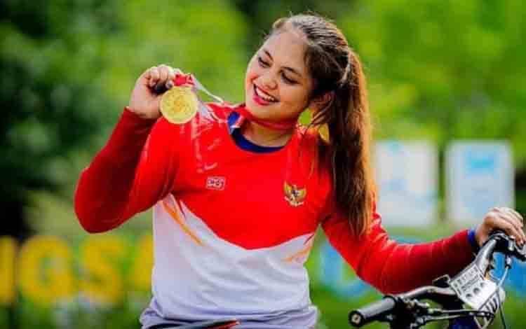 Sempat Lakukan Kesalahan, Riska Syukuri Raih Perak di Asian MTB 2025
