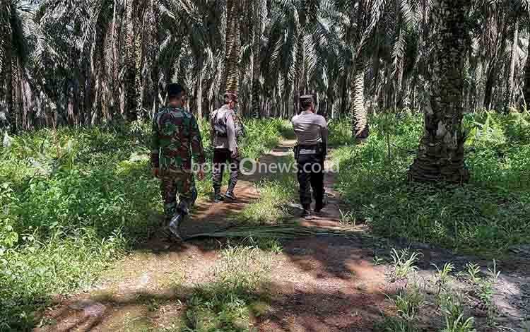 Cegah Penjarahan Sawit, Polsek Hanau Patroli di Areal Lahan PT Tapian Nadenggan yang Disita Tim PKH