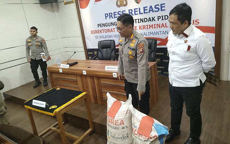 Polda Kalteng Ungkap Penyalahgunaan 160 Karung Pupuk Subsidi di Palangka Raya
