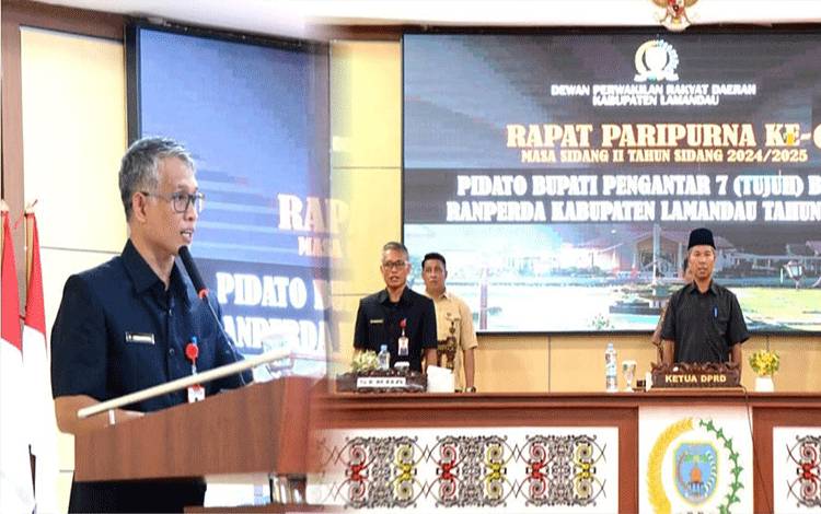 Pemkab Lamandau Sampaikan 7 Raperda dalam Rapat Paripurna DPRD