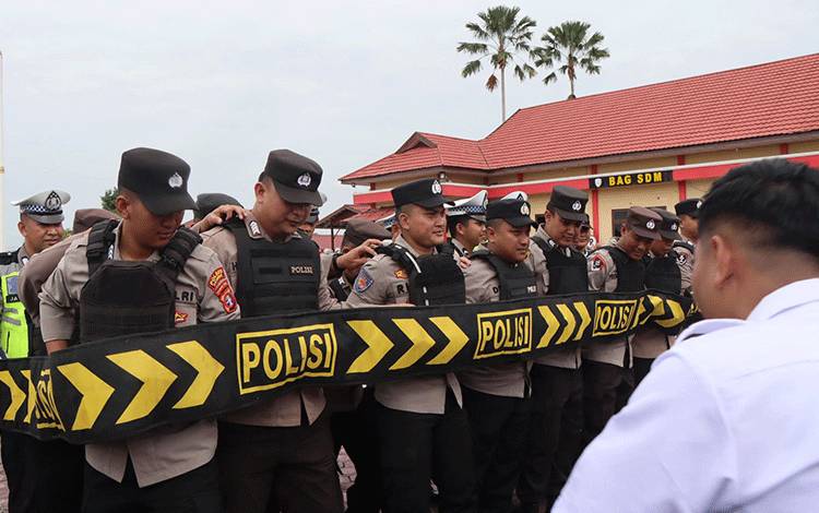 Antisipasi Unjuk Rasa Hari Buruh, Polres Katingan Gelar Simulasi Pengamanan