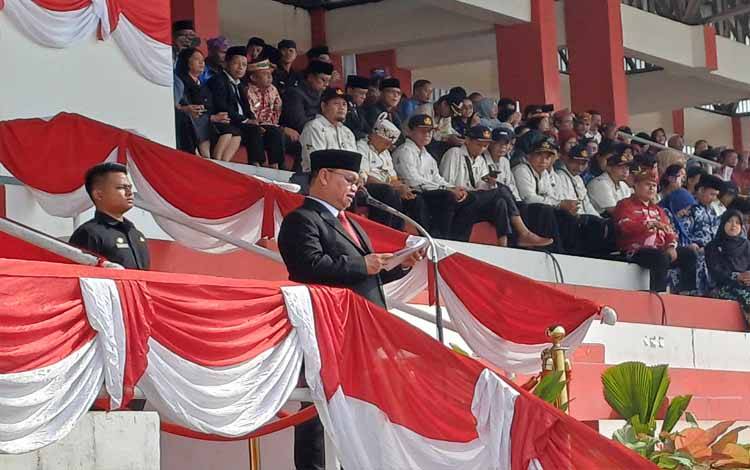 Pemkab Kotim Gelar Upacara Peringati Hardiknas dan Hari Otonomi Daerah ke-29