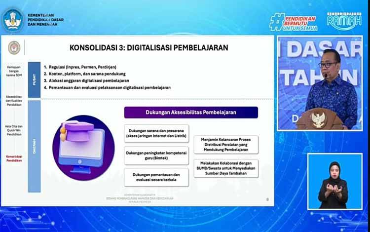 Kalteng Siap Jemput Bola Dukung Digitalisasi Pembelajaran Nasional