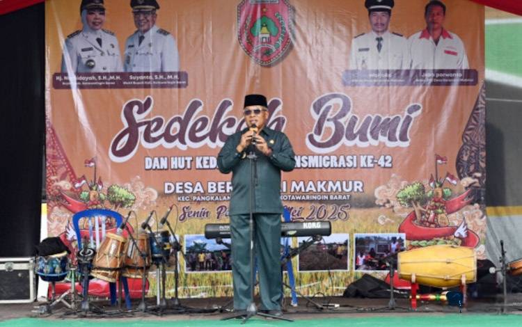Ini yang Disampaikan Wabup Kobar saat HUT 42 Desa Berambai Makmur