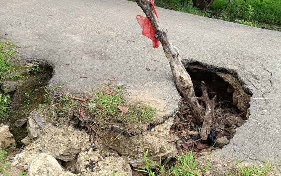 Gorong-Gorong Ambrol Ancam Akses Masuk Desa Kotam, Dinas PUPR Perkim Janjikan Perbaikan Segera