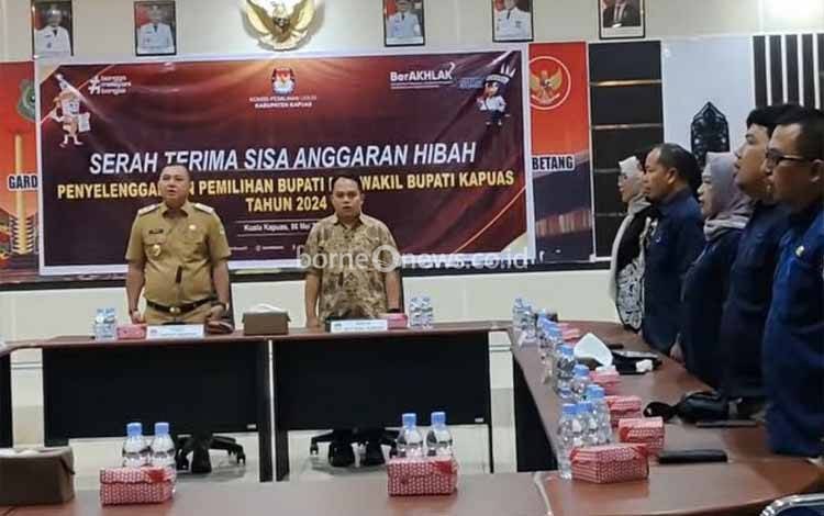 Pemkab Terima Pengembalian Sisa Anggaran Hibah untuk Pilkada 2024 dari KPU Kapuas