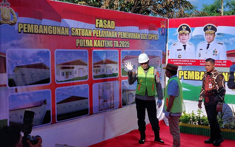 Gubernur Apresiasi Pembangunan SPPG Polda Kalteng, Harap Tingkatkan Gizi Personel
