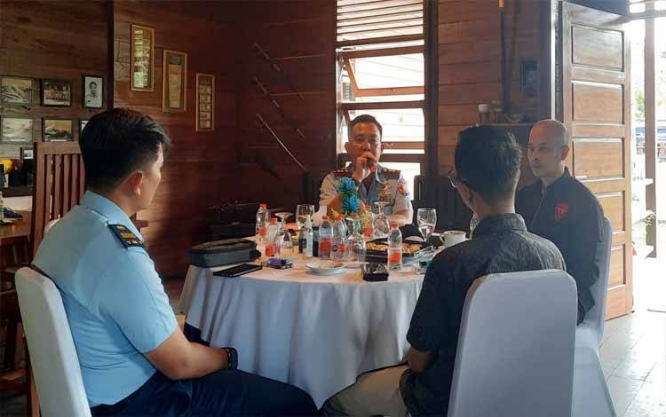 Danlanud Iskandar Coffee Morning Bersama Wartawan Sekaligus Bahas Ketahanan Pangan dan Sejarah Perjuangan AURI