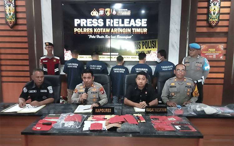 Polres Kotim Tangkap 3 Pelaku Curanmor dan 2 Penadah