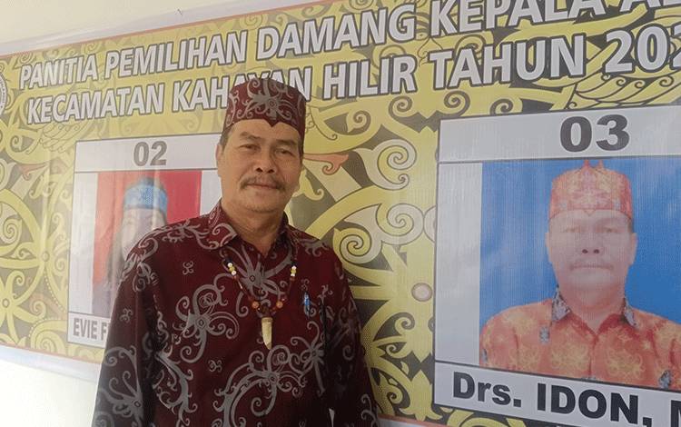 Idon Y Riwut Kembali Terpilih Jadi Kepala Damang Kahayan Hilir