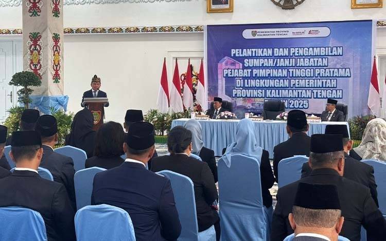 Gubernur Kalteng Rombak Susunan Kepala Dinas dan Pejabat Pimpinan Tinggi Pratama
