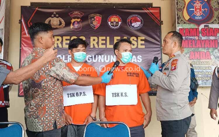 Polres Gunung Mas Ringkus 2 Pelaku Tindak Pidana Narkotika