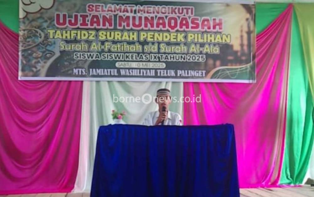 MTs Jamiyatul Washliyah Laksanakan Ujian Munaqasah Hafalan Surah Pendek