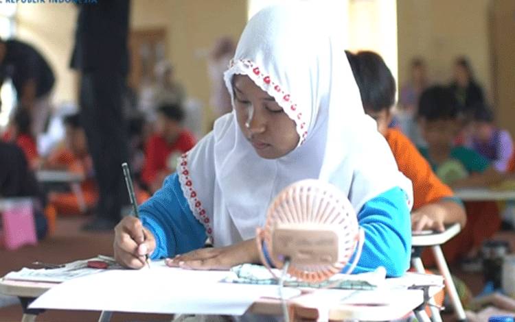 BI Kalteng Gelar Lomba Mewarnai Rupiah untuk Anak-anak di Museum Balanga Palangka Raya