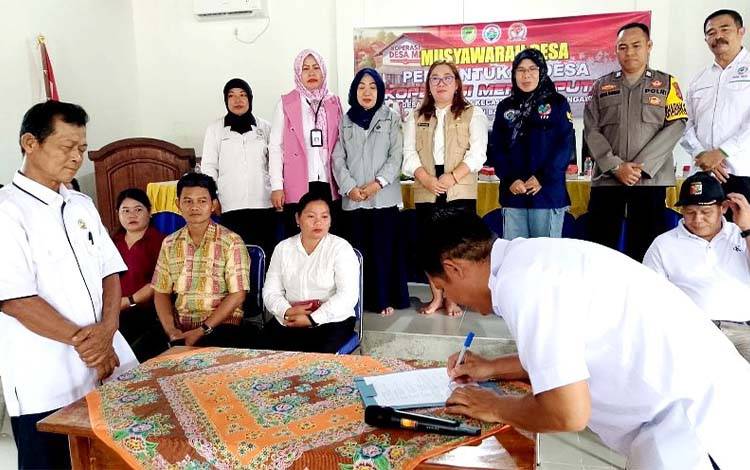 Pembentukan Koperasi Merah Putih Digelar di Sejumlah Desa di Barito Utara