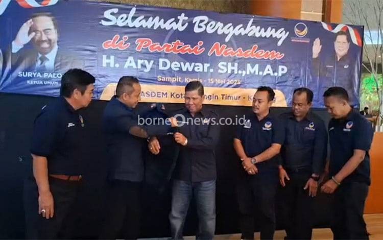 Mantan Ketua Gerindra Kotim Ary Dewar Gabung ke Nasdem, Syahbana: Jadi Amunisi Baru Partai