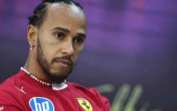 Pembalap Ferrari Lewis Hamilton (AFP/FADEL SENNA)